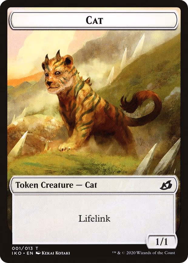 Cat // Human Soldier (004) Double-Sided Token