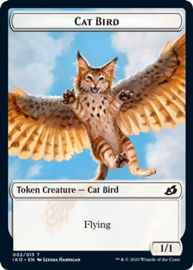 Cat Bird // Human Soldier (003) Double-Sided Token