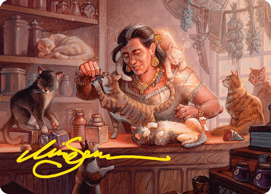 Cat Collector Art Card