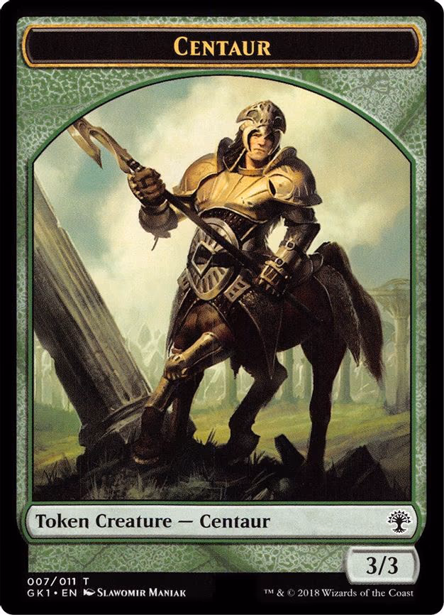 Centaur (007) // Elemental (010) Double-Sided Token