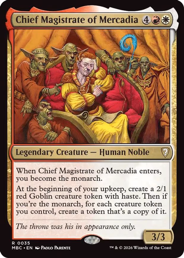 Chief Magistrate of Mercadia - R (35)