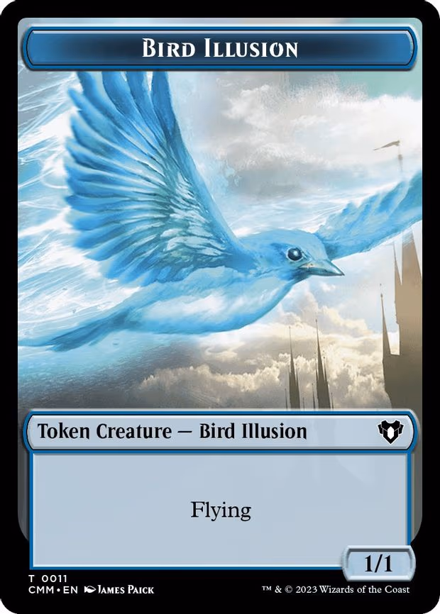 City's Blessing // Bird Illusion Double-Sided Token