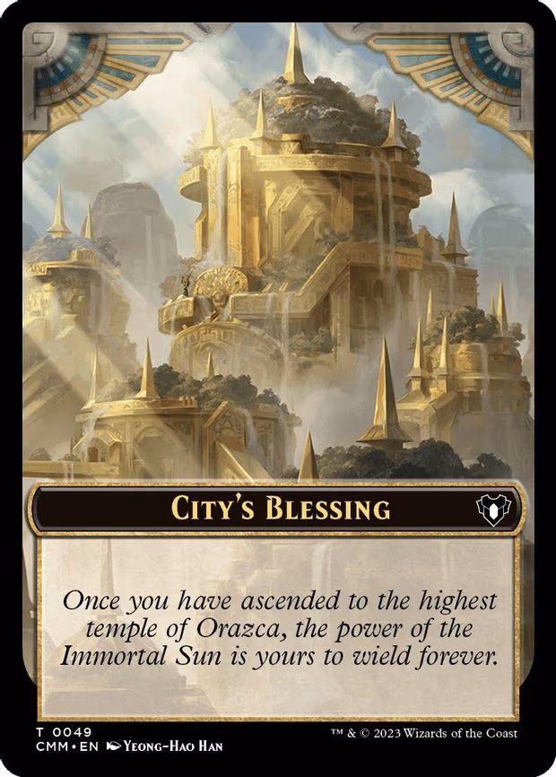 City's Blessing // Elf Druid Double-Sided Token