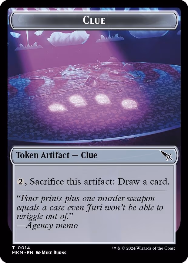 Clue (0014) // A 0041 Double-Sided Token