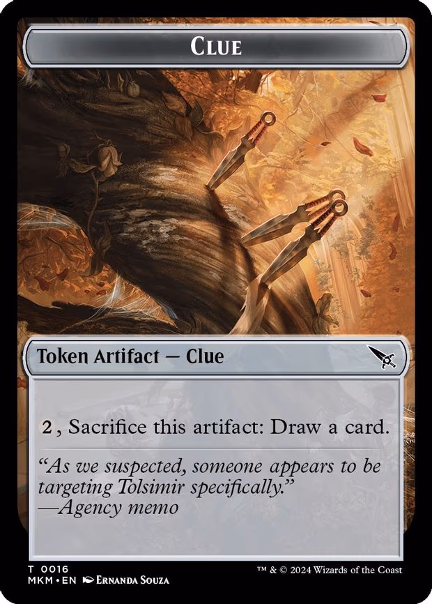 Clue (0016) // A 0043 Double-Sided Token