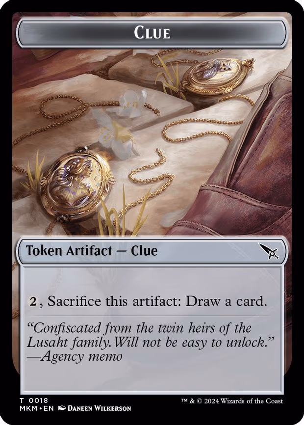 Clue (0018) // A 0045 Double-Sided Token