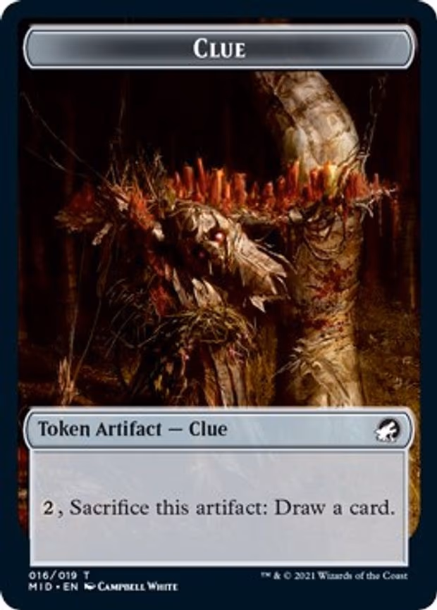 Clue // Spider Double-Sided Token