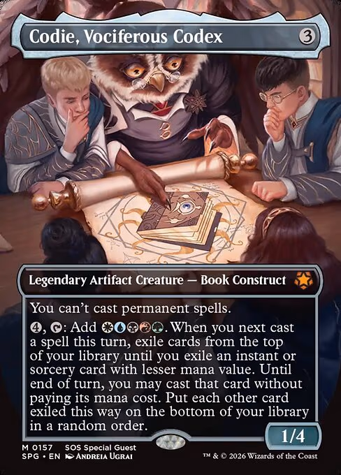Codie, Vociferous Codex