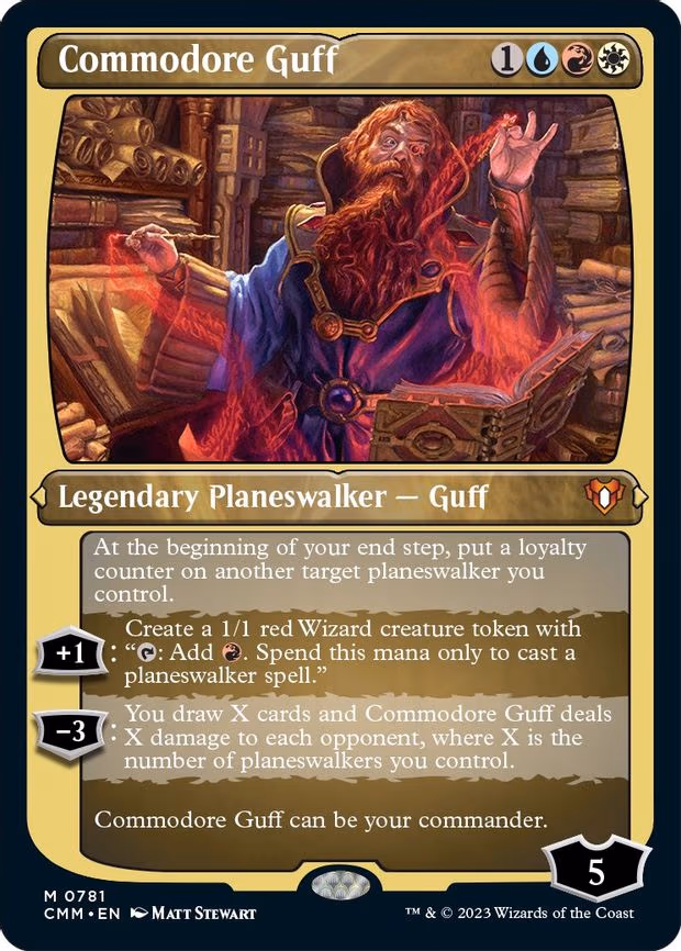 Commodore Guff (Display Commander) (Foil Etched) - Thick Stock