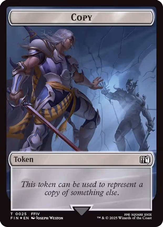 Copy (0025) // Moogle (0034) Double-Sided Token