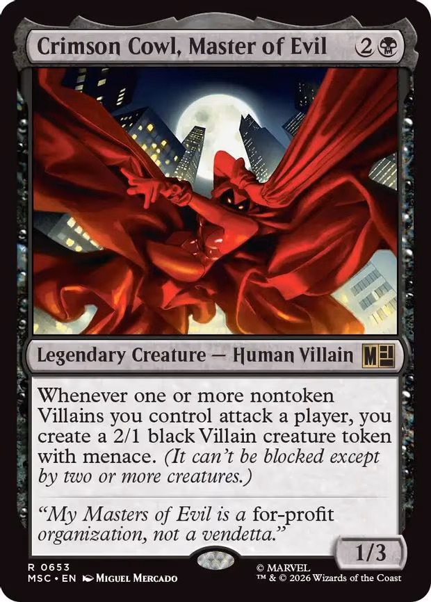 Crimson Cowl, Master of Evil - R (653)