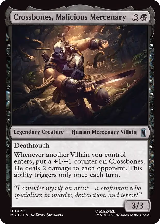Crossbones, Malicious Mercenary - U (91)
