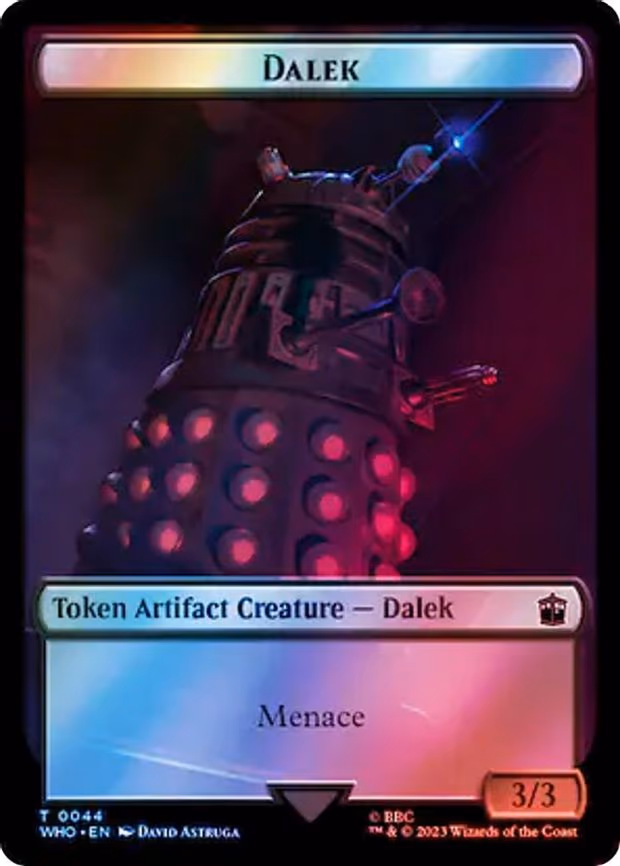 Dalek // Alien Warrior Double-Sided Token