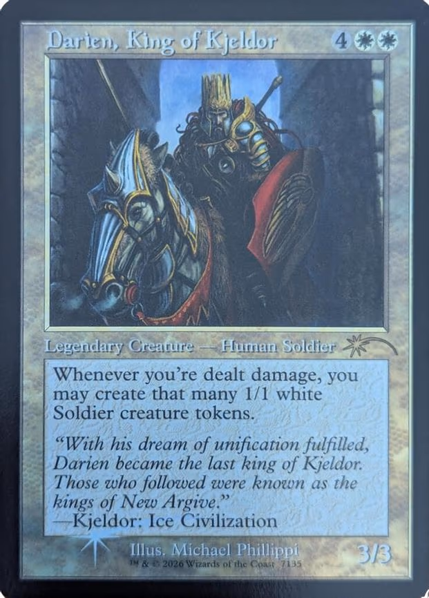 Darien, King of Kjeldor (Retro Frame) - R (7135)