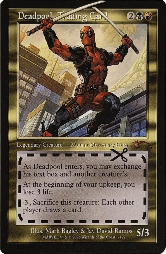 Deadpool, Trading Card