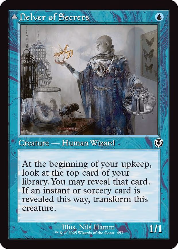 Delver of Secrets (Retro Frame)