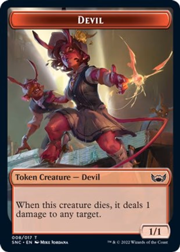 Devil // Copy Double-Sided Token - T (8 // 1)