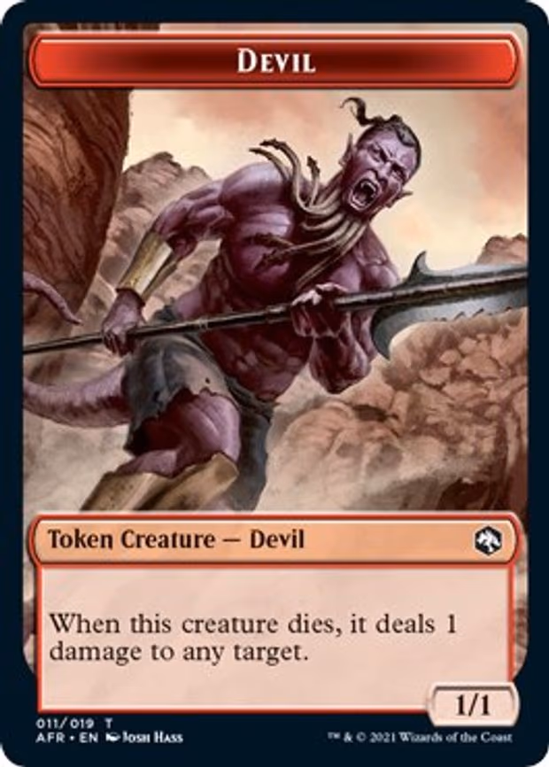 Devil // Emblem - Mordenkainen Double-Sided Token - T (11 // 18)