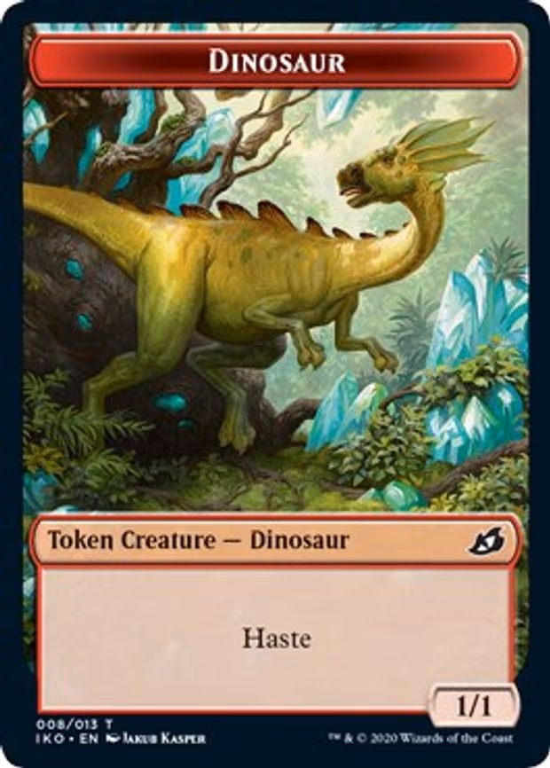 Dinosaur // Human Soldier (005) Double-Sided Token