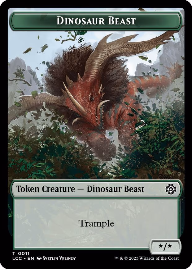 Dinosaur Beast // Dinosaur Double-Sided Token