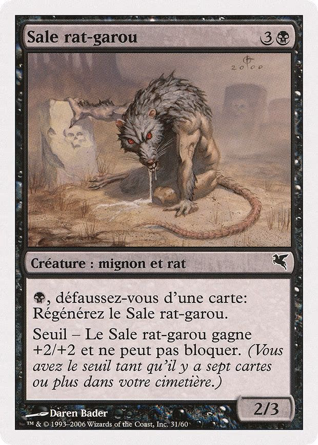 Dirty Wererat (French) - "Sale rat-garou"
