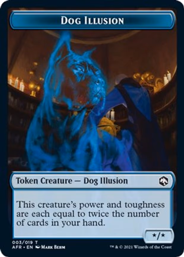 Dog Illusion // Emblem - Ellywick Tumblestrum Double-Sided Token