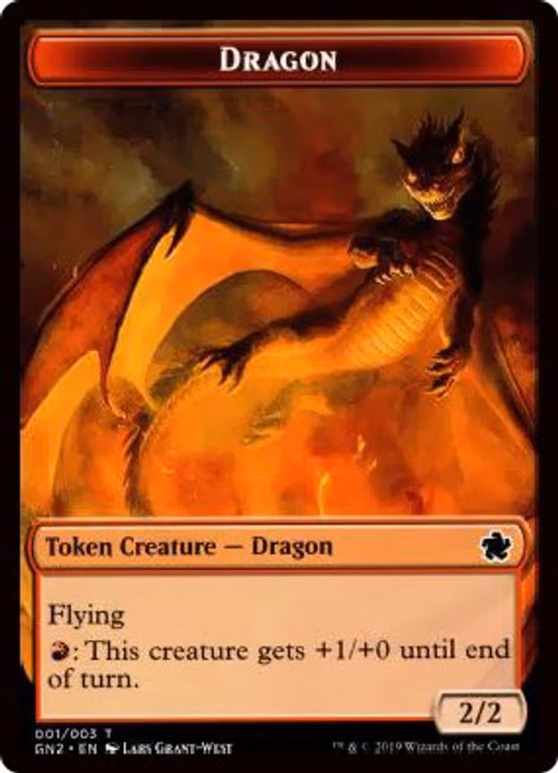 Dragon (001) // Zombie Double-Sided Token