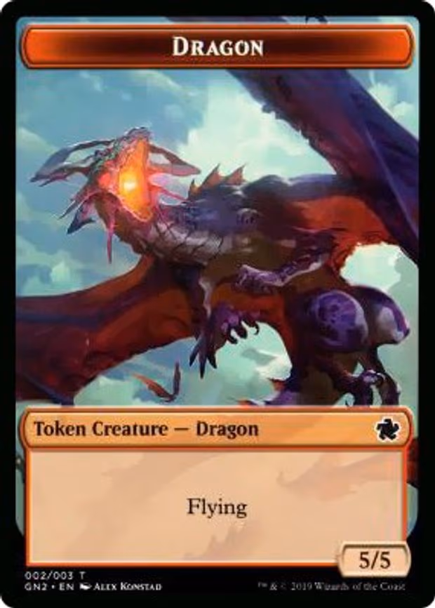 Dragon (002) // Zombie Double-Sided Token