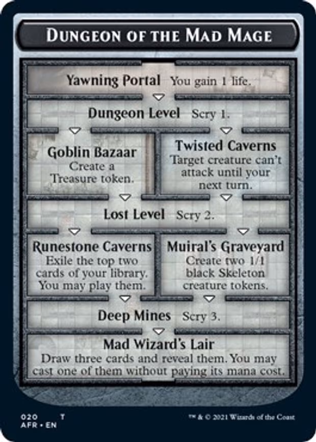 Dungeon of the Mad Mage // Lost Mine of Phandelver Double-Sided Token