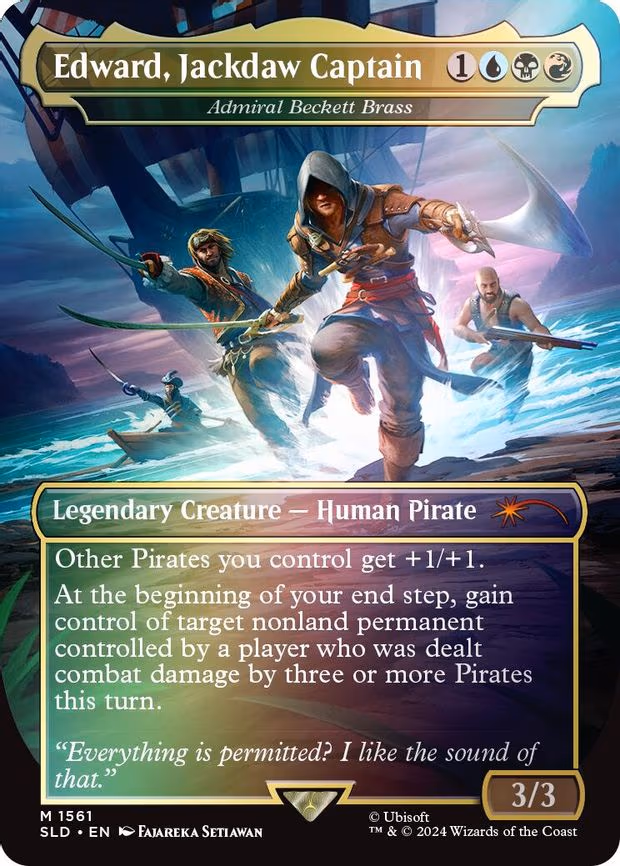 Edward, Jackdaw Captain - Admiral Beckett Brass