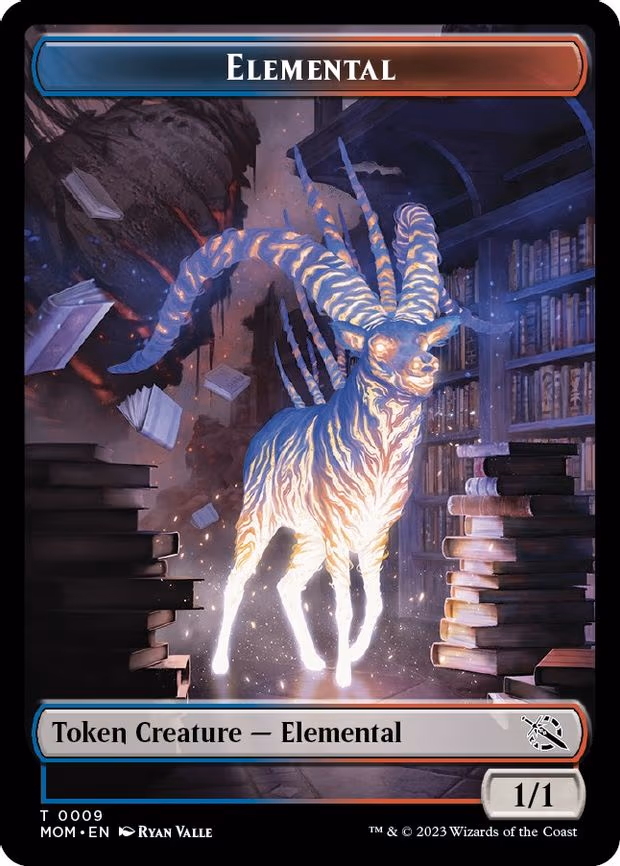 Elemental (0009) // Phyrexian Hydra (0012) Double-Sided Token - T (9 // 12)