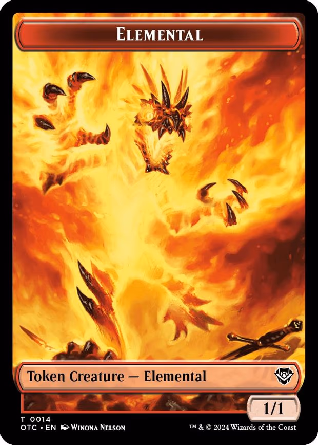 Elemental (0014) // Soldier (0026) Double-Sided Token