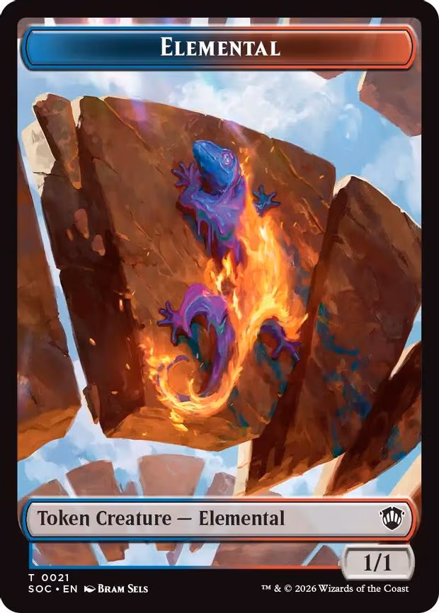 Elemental (0021) // Phyrexian Myr Double-Sided Token