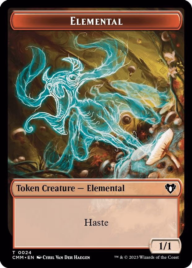 Elemental (0024) // Phyrexian Germ Double-Sided Token - T (24 // 16)