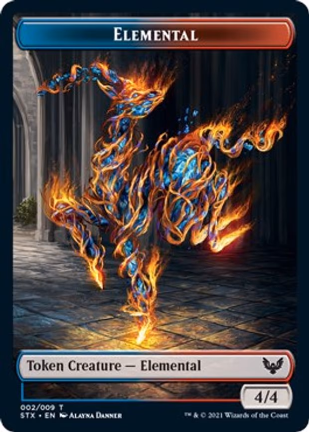 Elemental (2) // Emblem - Lukka, Wayward Bonder Double-sided Token