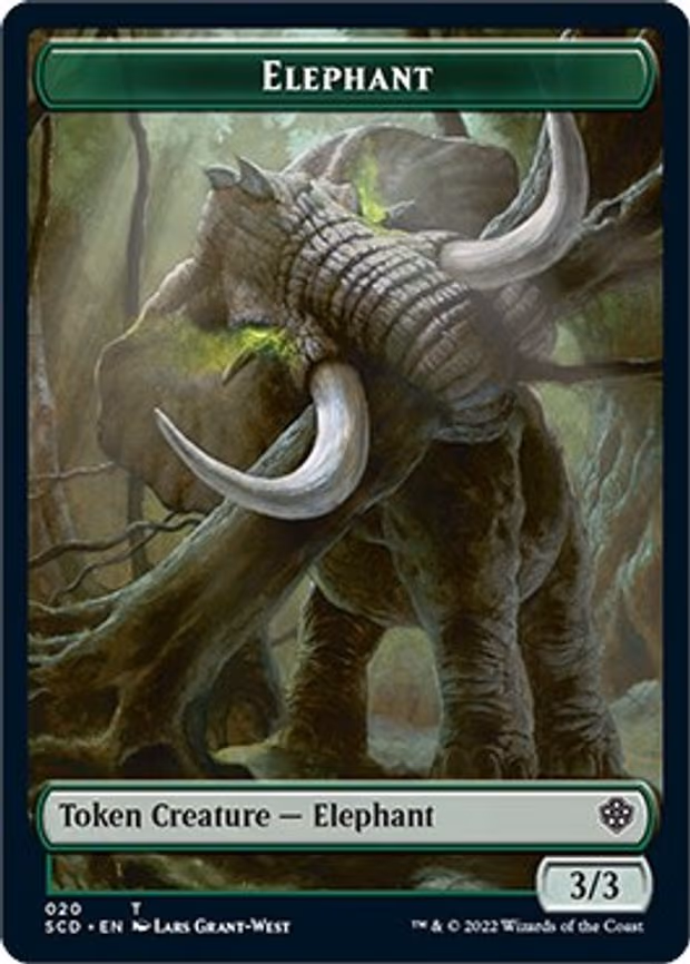 Elephant // Thopter Double-Sided Token