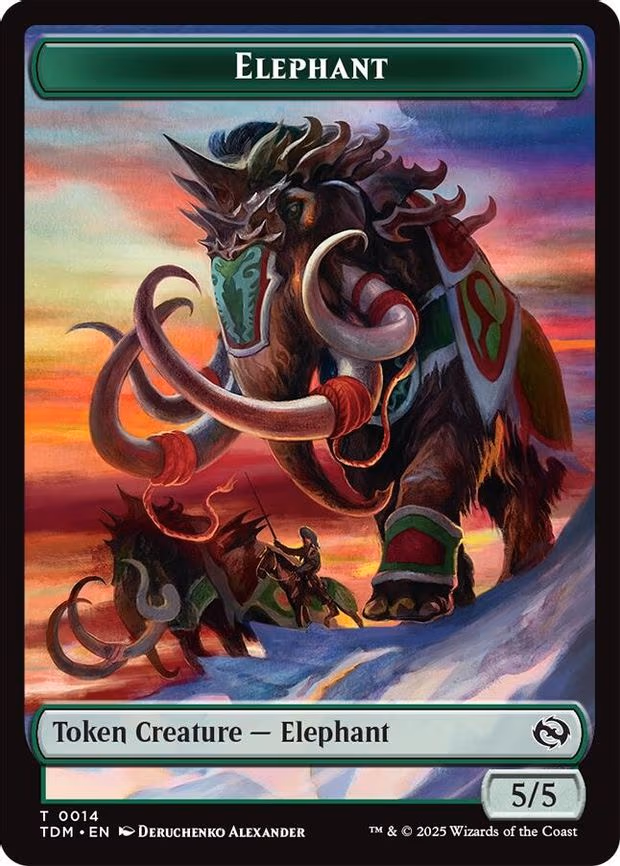 Elephant // Treasure Double-Sided Token