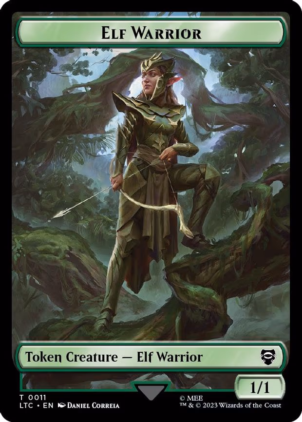 Elf Warrior // Bird (0006) Double-Sided Token - T (11 // 6)