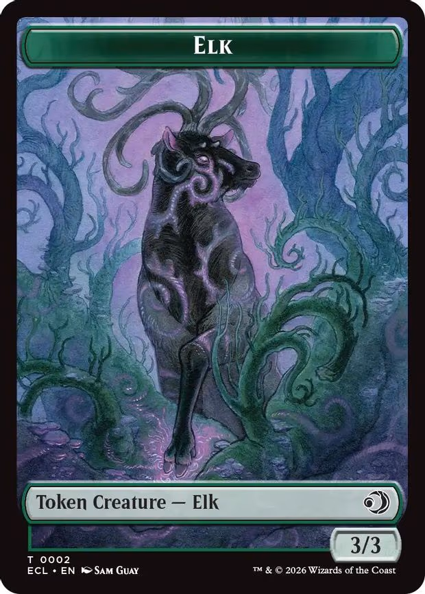 Elk // Emblem - Oko, Shadowmoor Scion Double-Sided Token