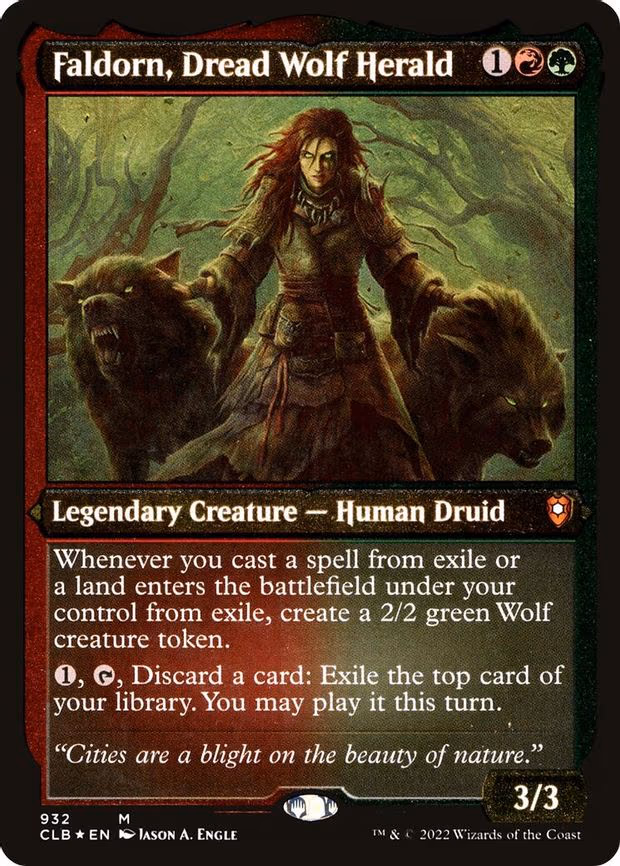 Faldorn, Dread Wolf Herald (Display Commander) - Thick Stock