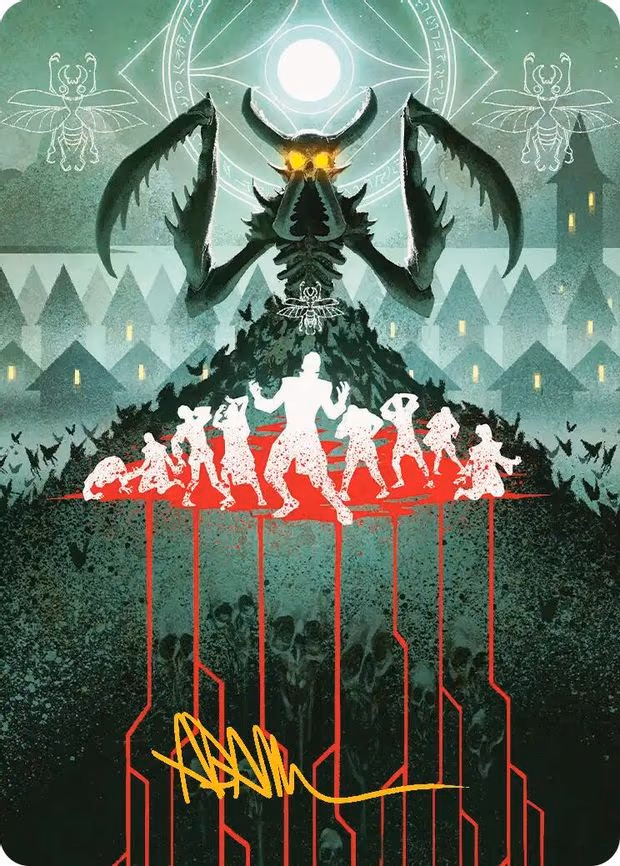 Feed the Swarm Art Card