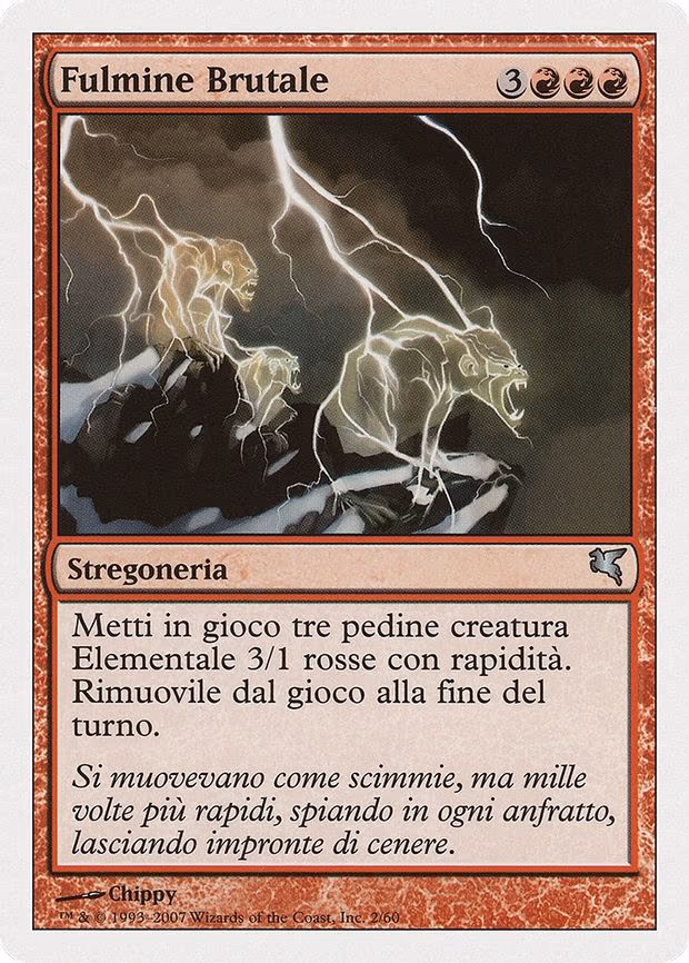 Feral Lightning (Italian) - "Fulmine Brutale"