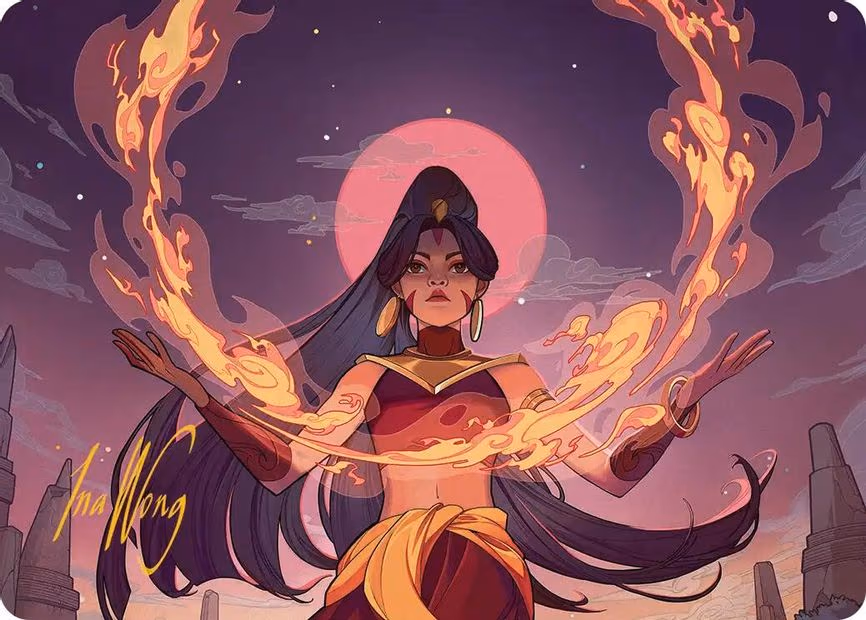 Firebending Student Art Card