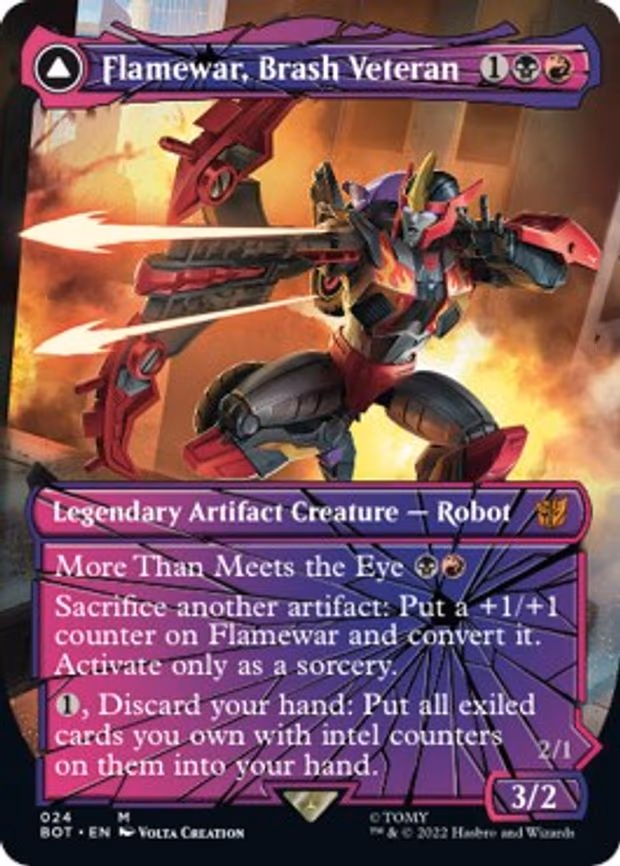 Flamewar, Brash Veteran (Shattered Glass)