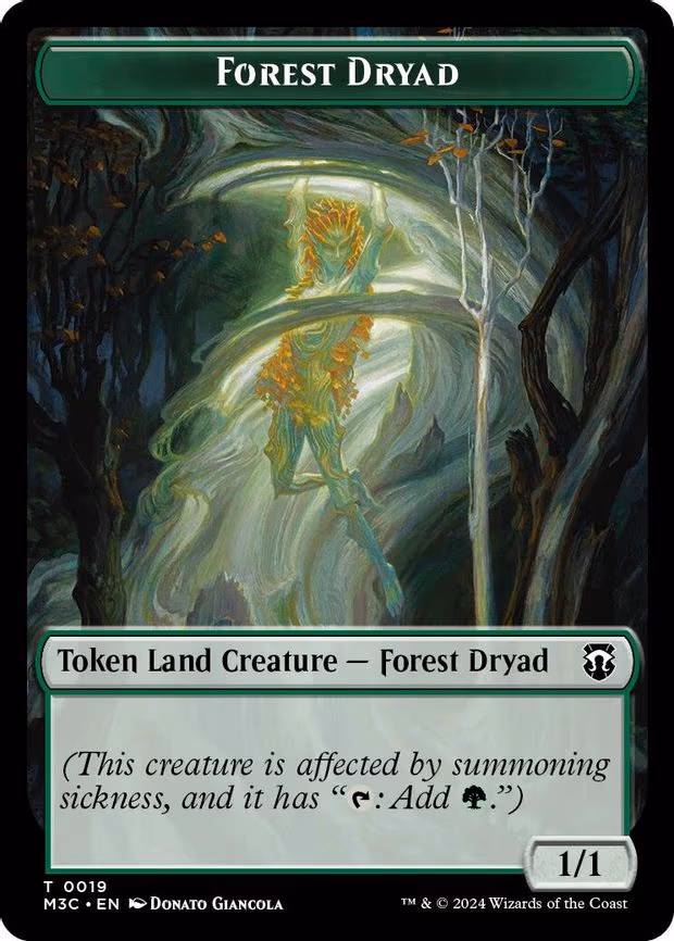 Forest Dryad // Emblem - Vivien Reid Double-Sided Token