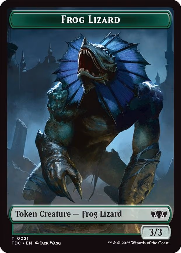 Frog Lizard // Dragon (0014) Double-Sided Token - T (21 // 14)