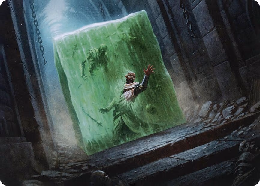 Gelatinous Cube Art Card