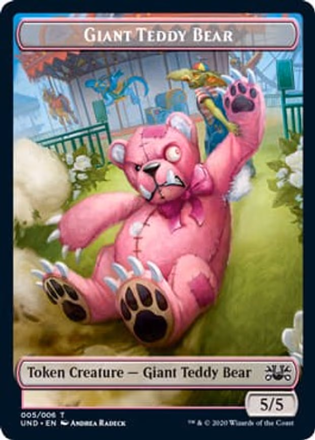Giant Teddy Bear // Acorn Stash Double-sided Token