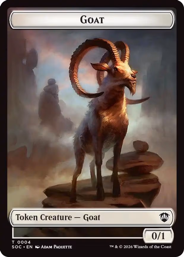 Goat // Fungus Beast Double-Sided Token