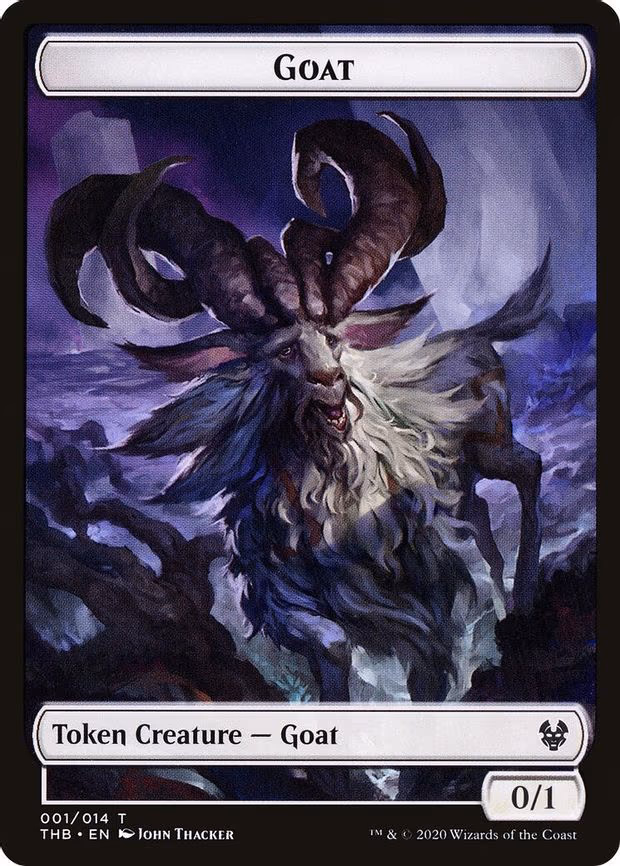 Goat // Human Soldier Double-Sided Token - T (1 // 2)